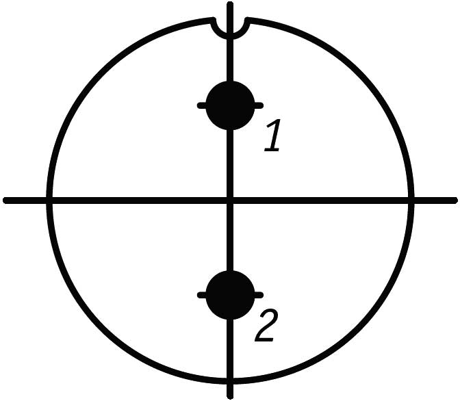 Схема расположения контактов на розетке 2РТТ20КУН2Г4
